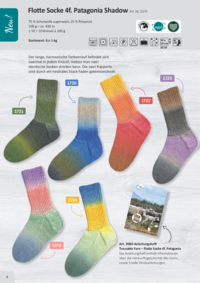 Farbkarte | Flotte Socke 4f. Patagonia Shadow Socken